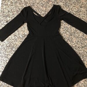 Criss Cross Back Little Black Dress Size S